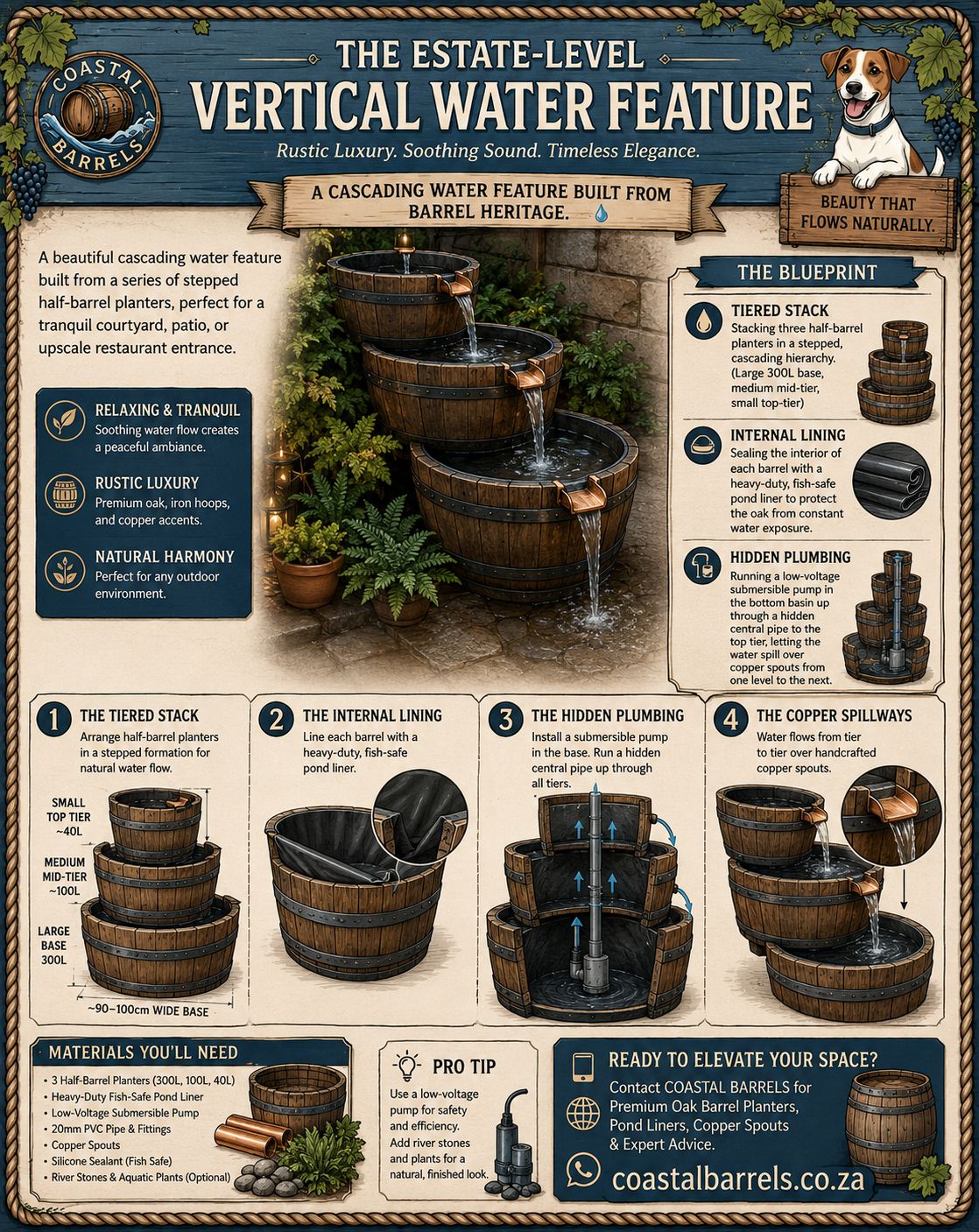 oak barrels diy